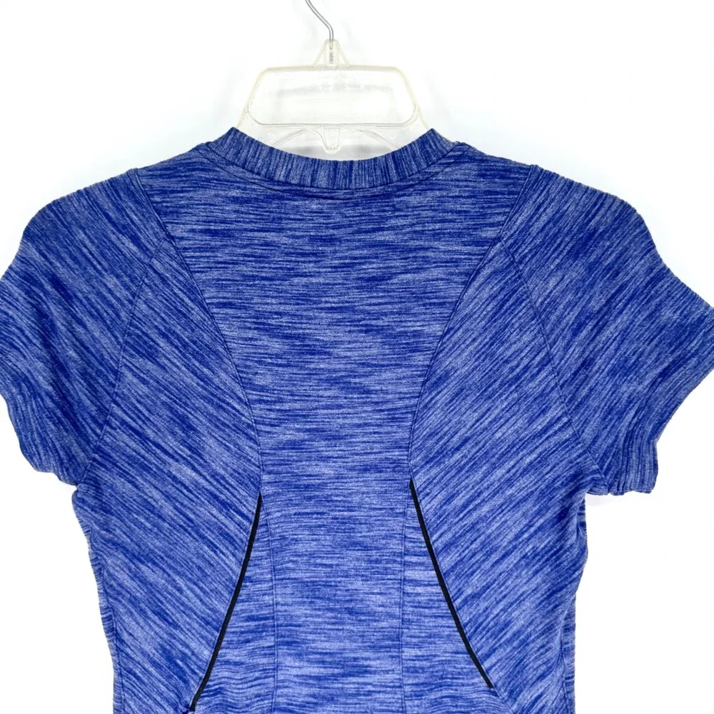Lululemon &Go Where-To Dress In Heathered Sapphire Blue Size 6 Athleisure Travel